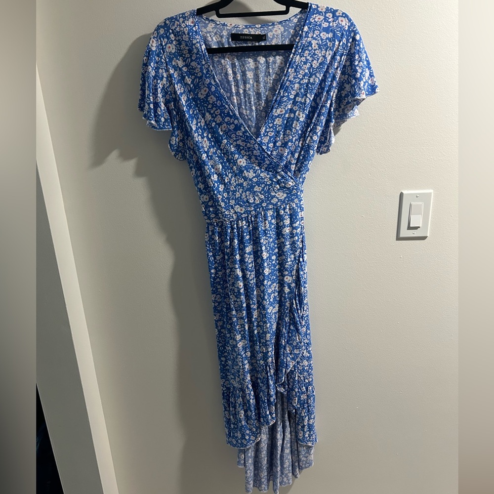 Blue Floral Dress